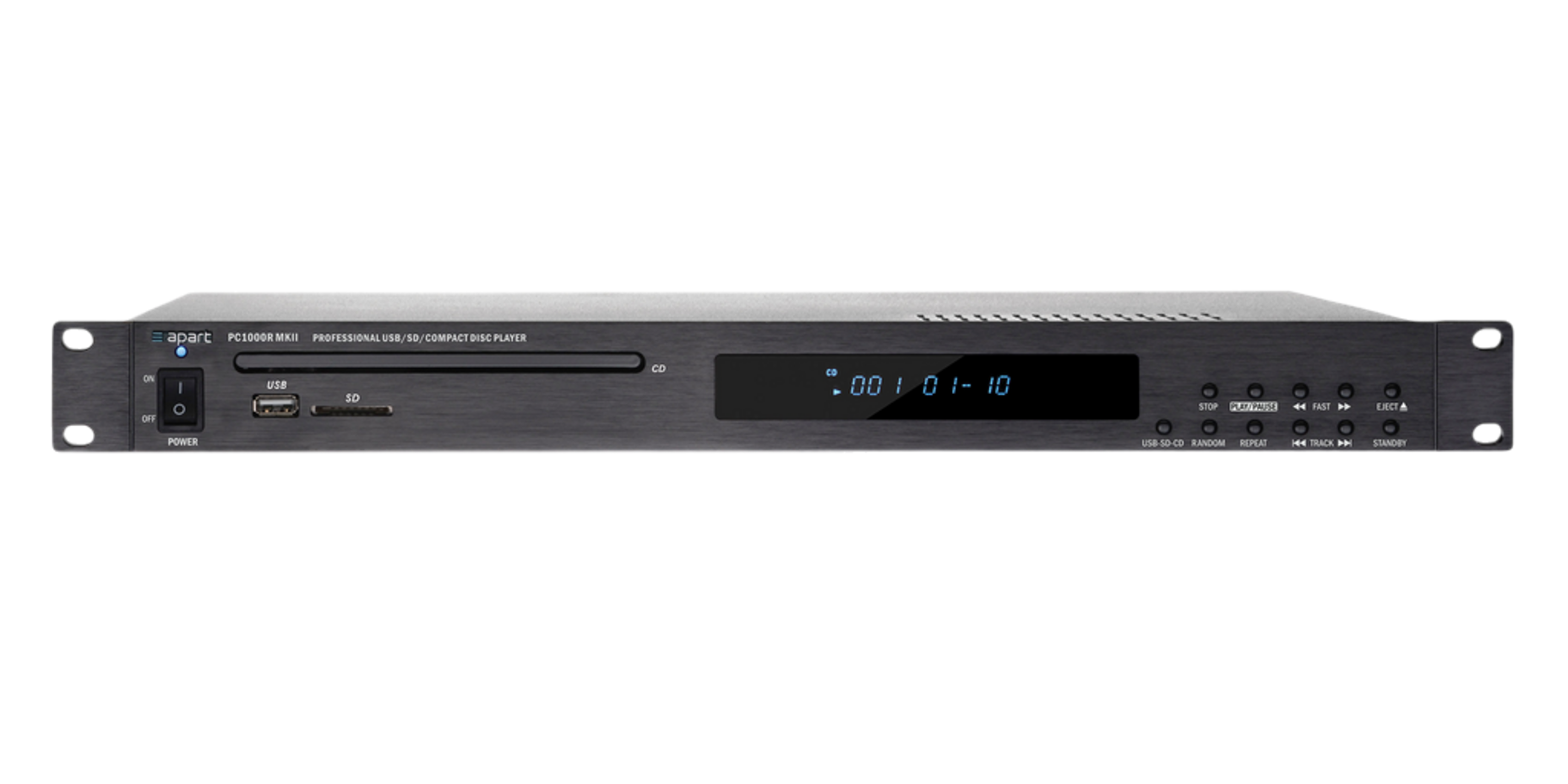 Biamp PC1000RMKII. CD/MP3 проигрывватель, USB, SD-карта, контроль по RS232 c д/у